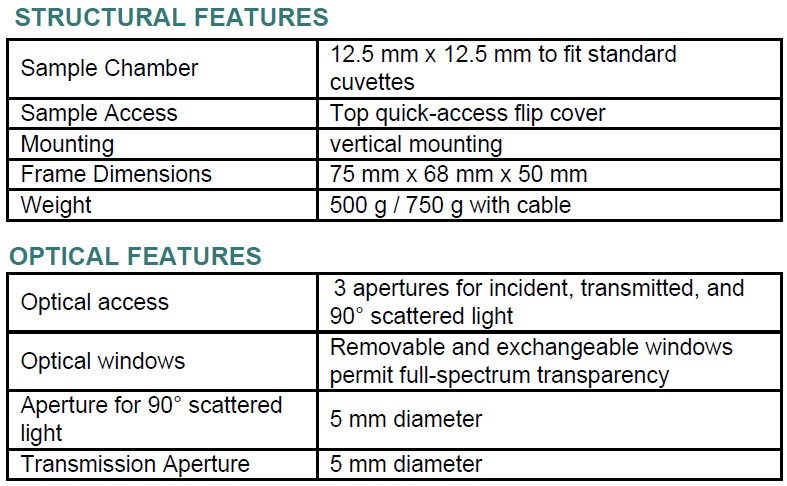 Instec_TS160-CUV_TEC_Cuvette_Stage_specs_1